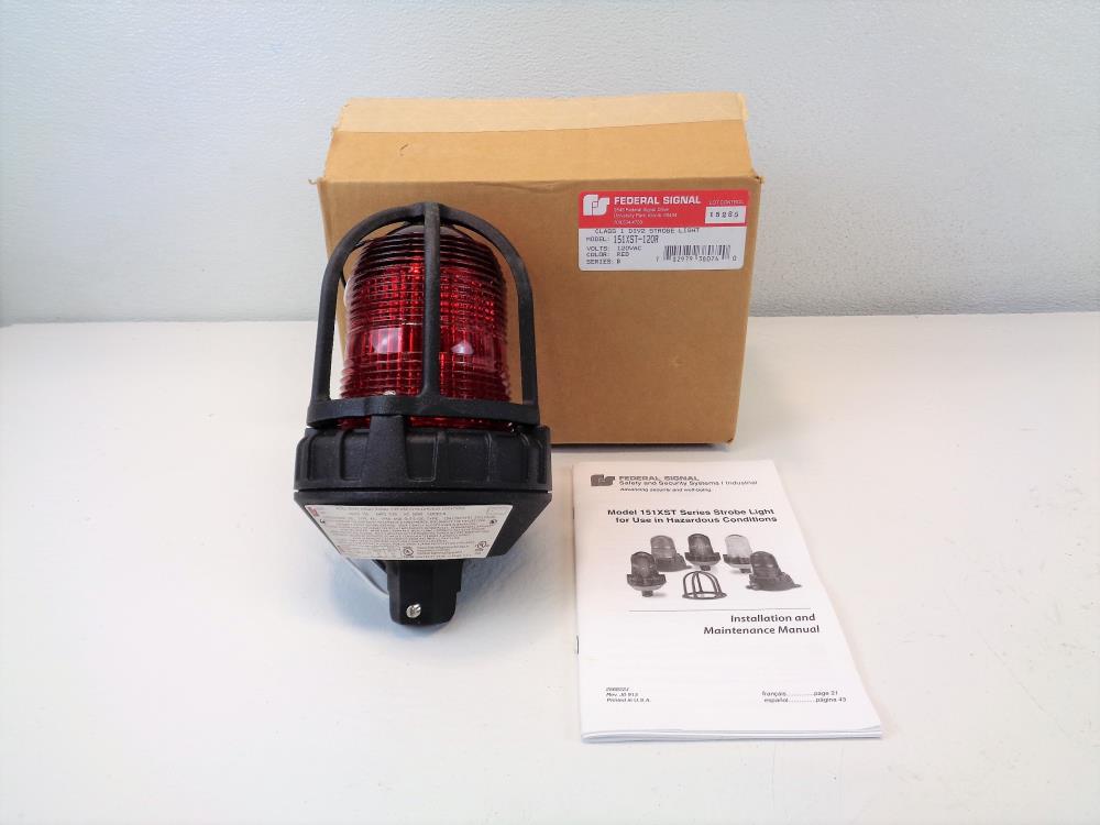 Federal Signal Visual Signal Strobe Light 151XST for Haz. Loc. 120V, Red